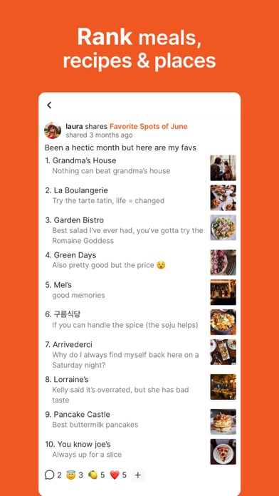 Bap: Food & Restaurant Journal Screenshot