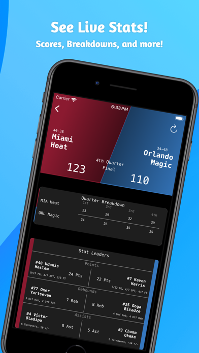 Court Vision - Scores Screenshot