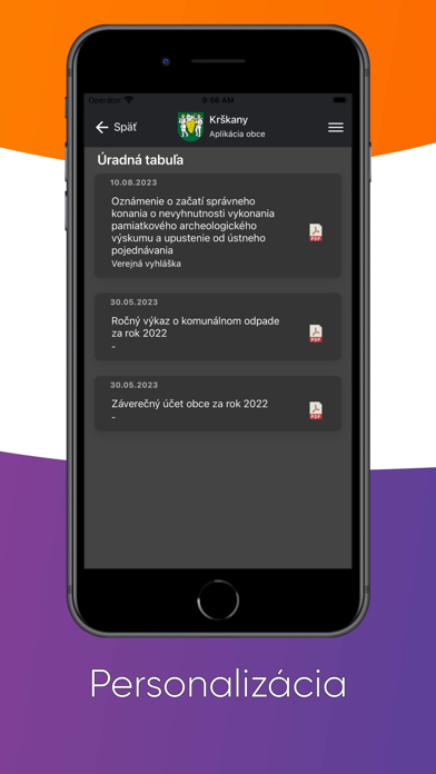 Obec Krškany Screenshot