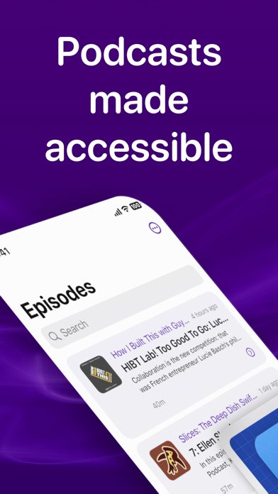 Lysten: Podcast Player Screenshot