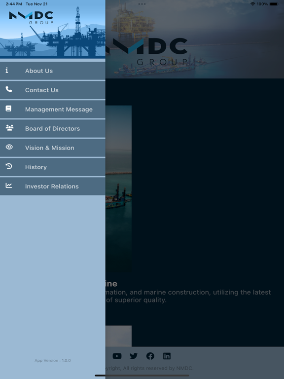 NMDC App iPad screenshot 3 - Utilities app