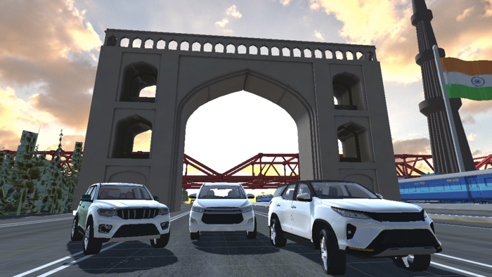 Indian car traffic racer  3d