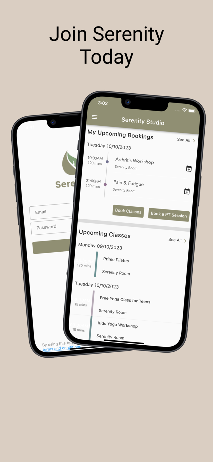 Serenity Bookings App