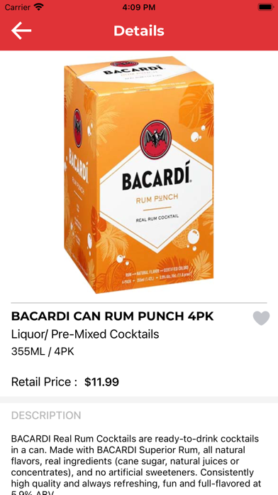East Ridge Wine & Spirits Screenshot