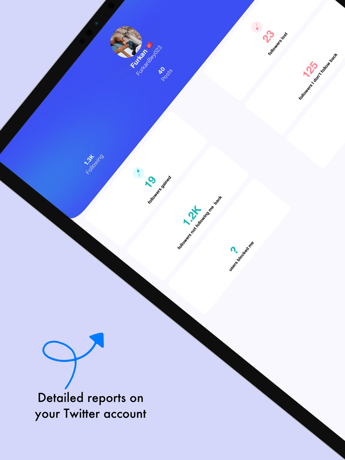 Reports Followers for Twitter