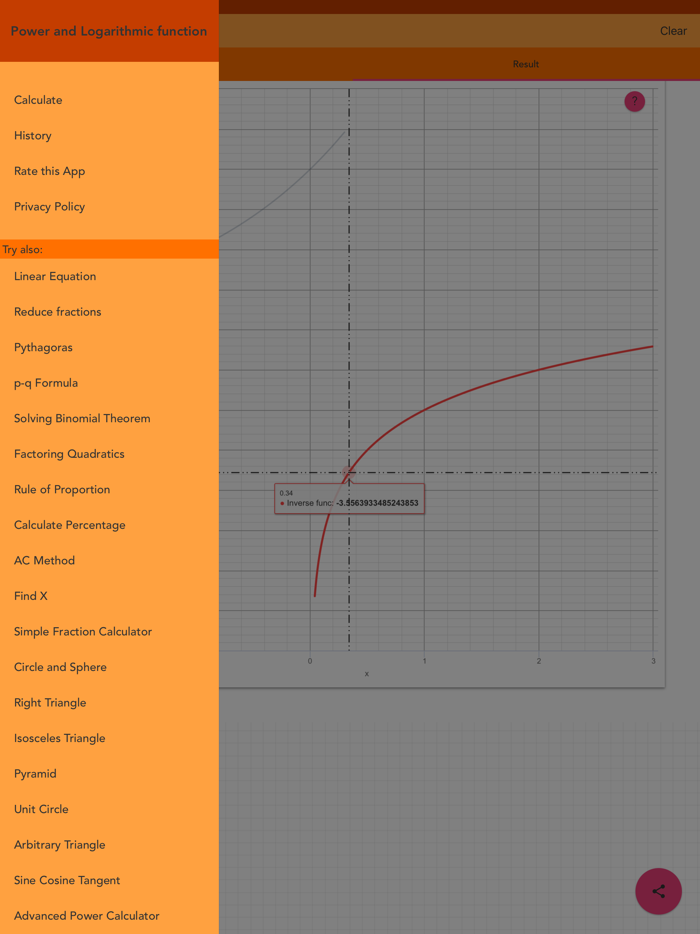 Power and Logarithmic function