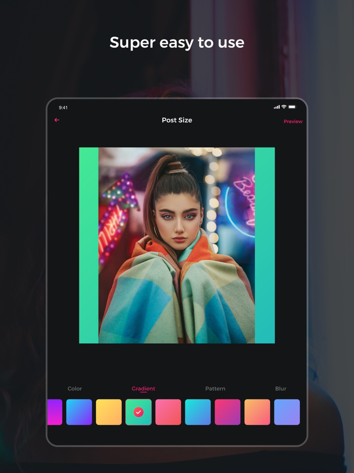 No Crop SquareFit Photo Editor