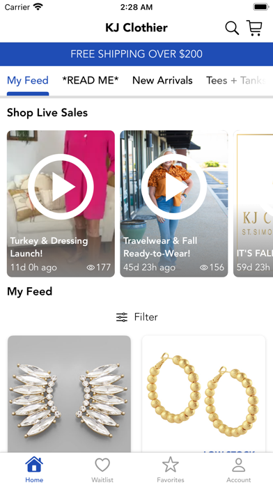 KJ Clothier Screenshot