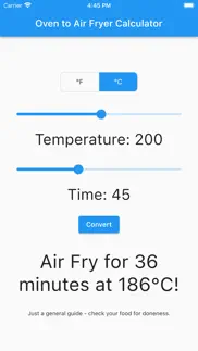 oven to air fryer calculator iphone screenshot 3