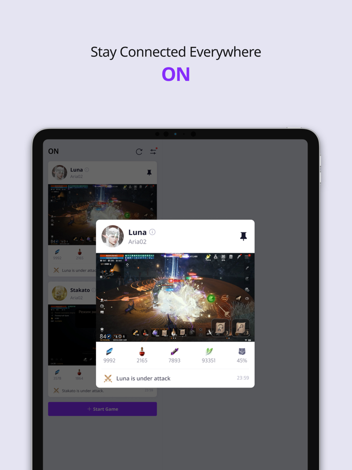 PURPLE Play Chat and Stream