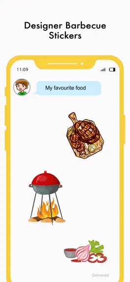 Game screenshot Barbecue Love Stickers hack