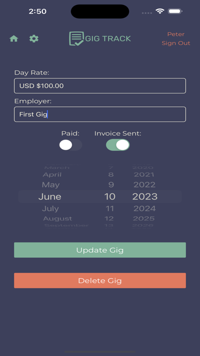 GIGTRACKUSA Screenshot