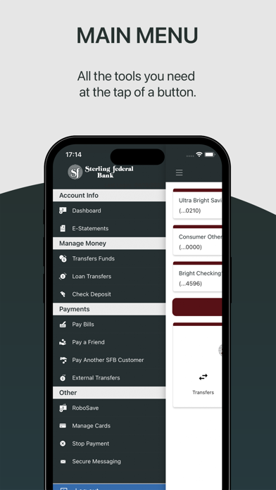 Sterling Federal Bank Screenshot