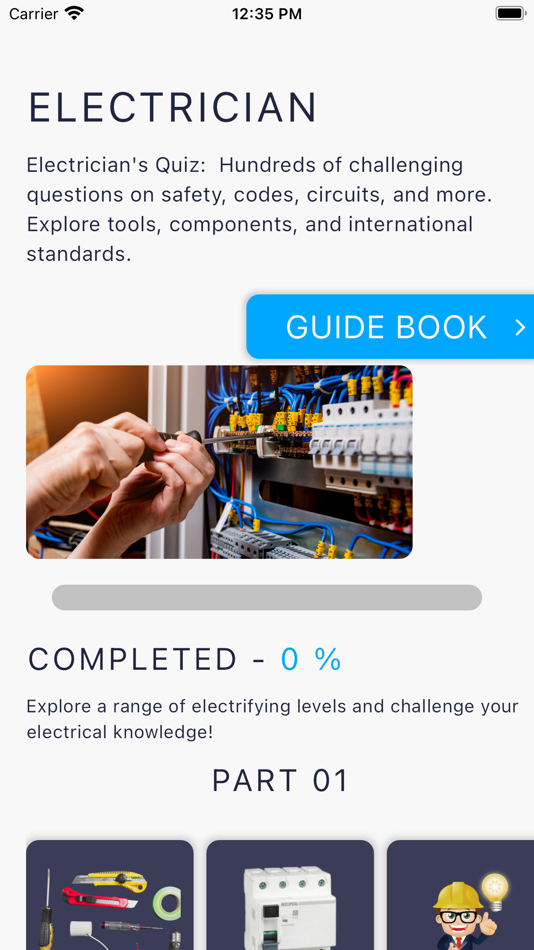 #1. Electrician Quiz Game (iOS) 由: E W M W W Shanka Nuwan Bandara Werapitiya