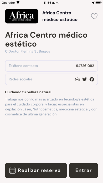 AFRICA CENTRO DE ESTÉTICA Screenshot