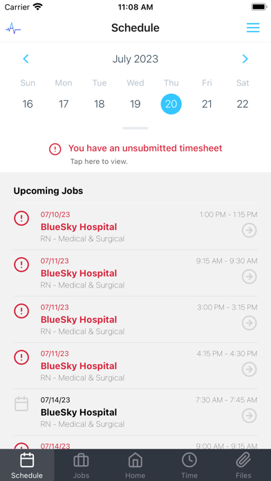 ACES Healthcare Staffing Screenshot