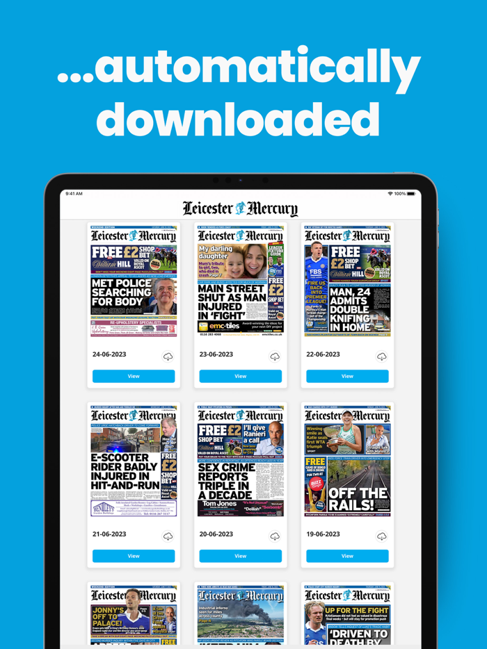 Leicester Mercury Newspaper