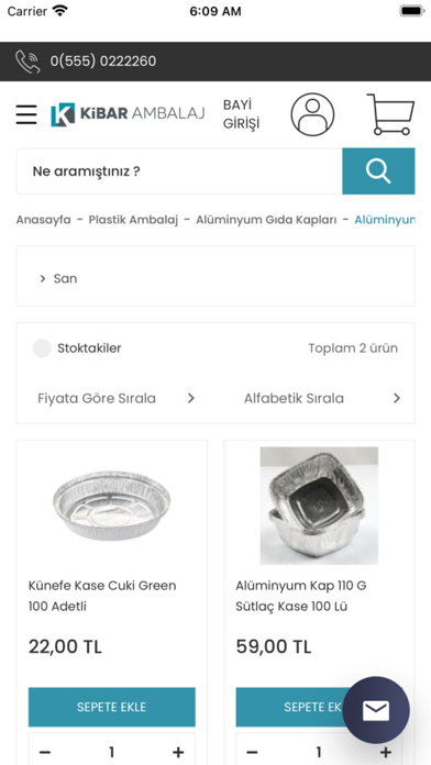 Kibar Ambalaj Mobil Screenshot