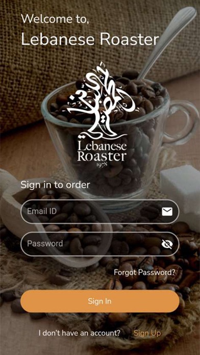 Lebanese Roaster Delivery App Screenshot