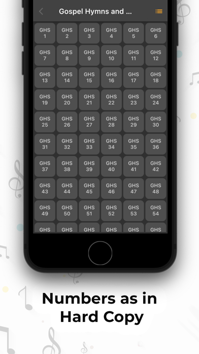 Gospel Hymns and Songs GHS Screenshot