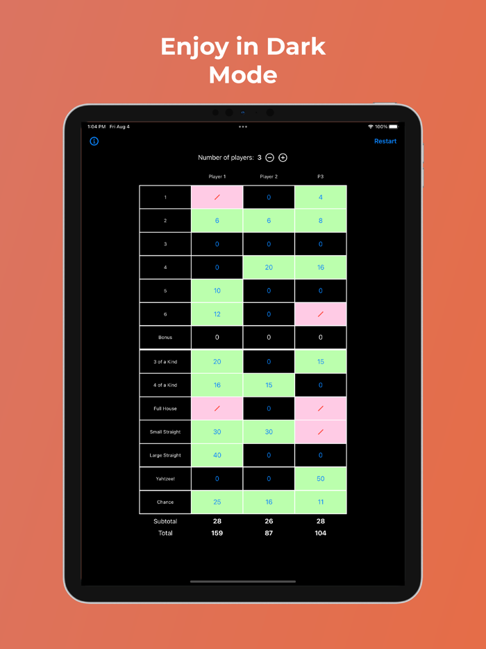 Yahtzee Score Tracker