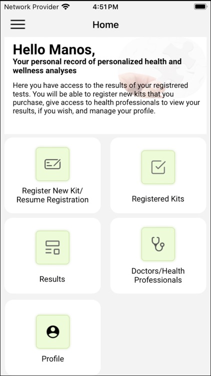 iDNA Genomics myEMR screenshot-3