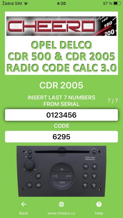RADIO CODE for OPEL DELCO 500のおすすめ画像3