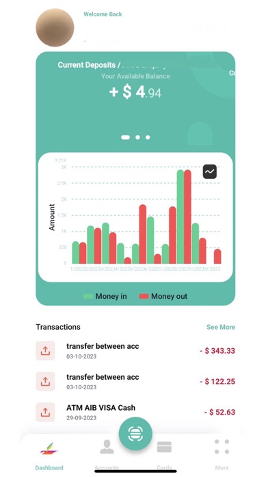 Arab Islamic Bank Mobile app Screenshot