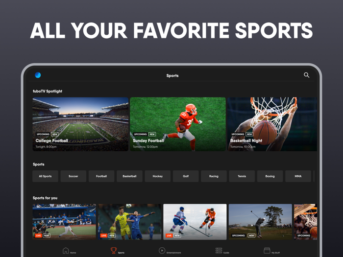 Fubo Watch Live TV and Sports