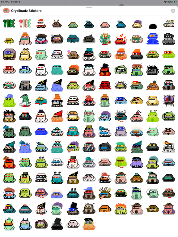Screenshot #4 pour CrypToadz Stickers
