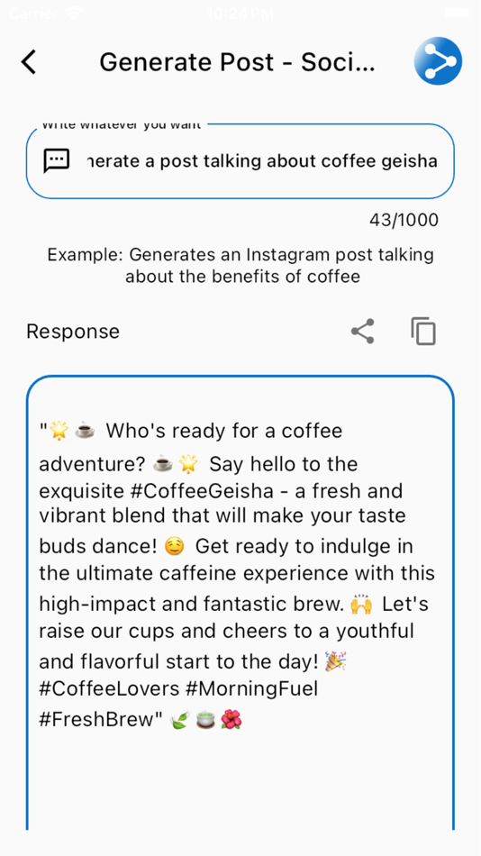 #2. Post Ai - Generate Posts (iOS) Podle: Luis Mujica
