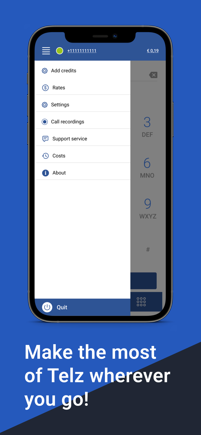 Telz International calling