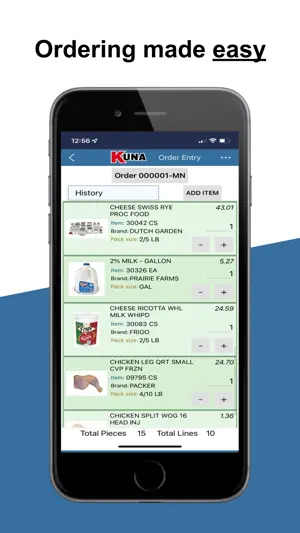 Kuna Foodservice screenshot 1