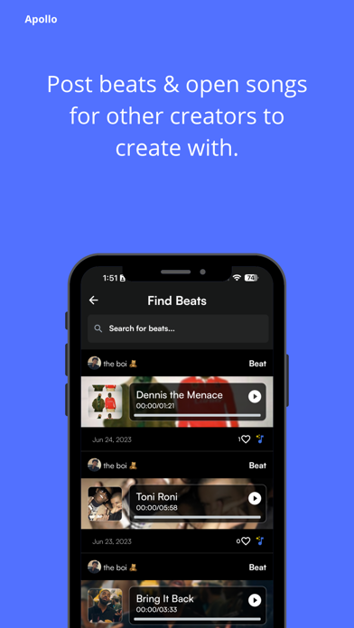 Apollo Music. Screenshot