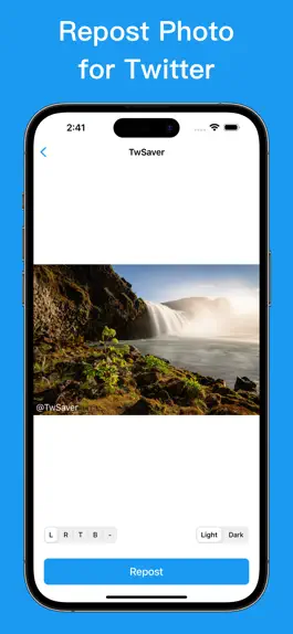 Game screenshot TwSaver - Tweet Video Repost apk