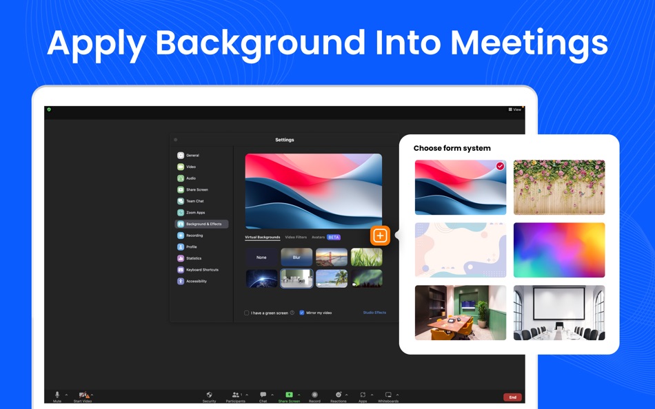 #4. Virtual Background for Meeting (macOS) Podle: Technoventive Solutions