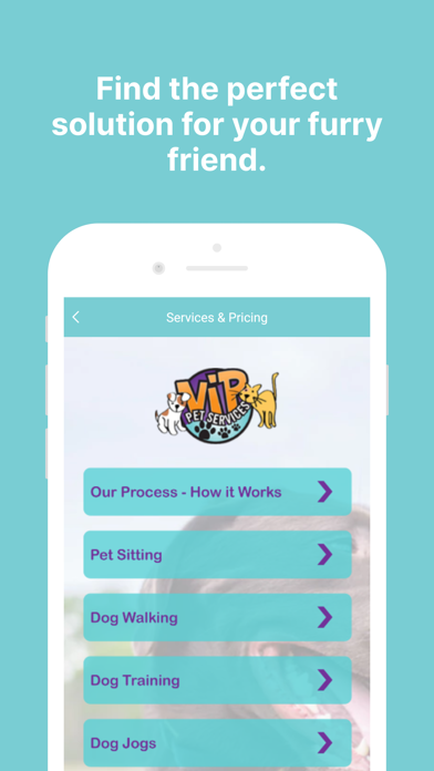 VIP Pet Services Screenshot
