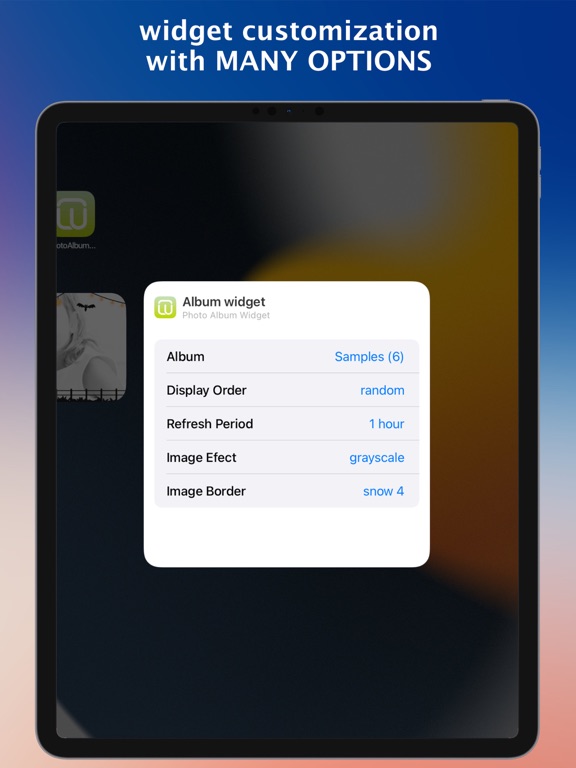Screenshot #4 pour Photo Album Widget
