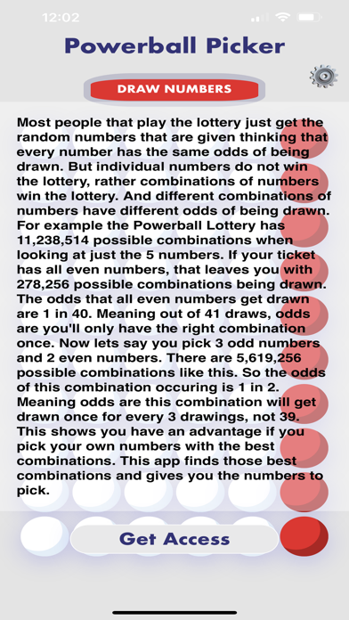 Powerball Pick Screenshot