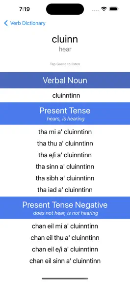 Game screenshot Scottish Gaelic Verb Blitz hack