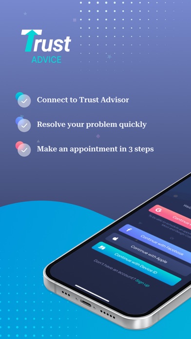 Trust Advice: connect Advisor Screenshot