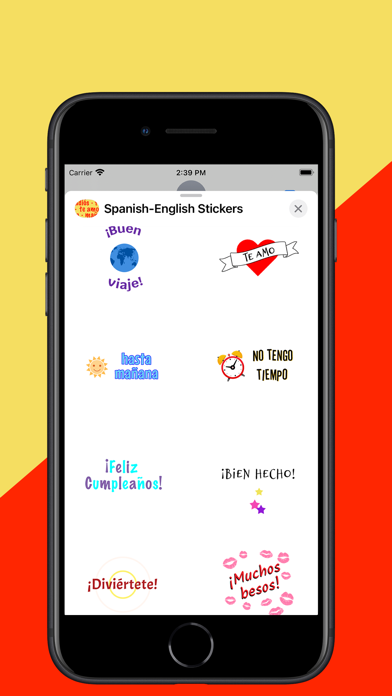 Spanish-English Stickers Screenshot