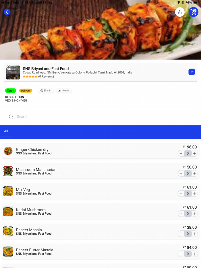 box food online delivery app