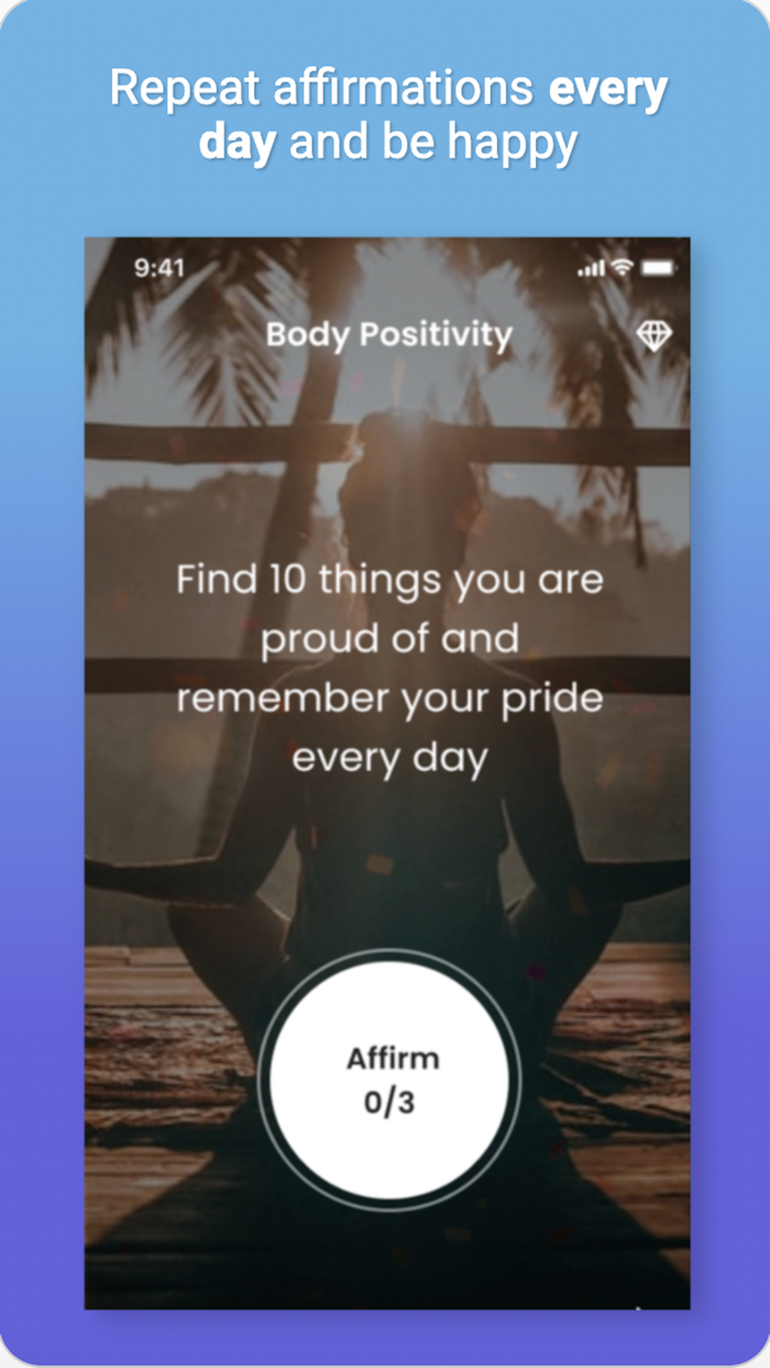 Daily Affirmations Widget IMH