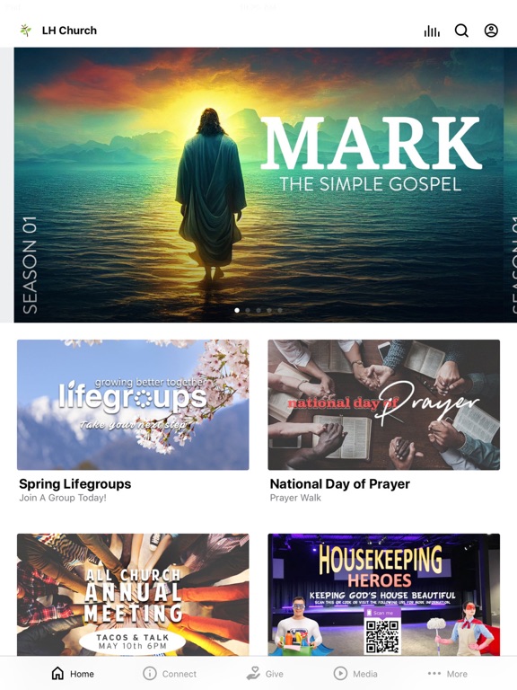 Lifehouse Community Church iPad screenshot 1 - Education app