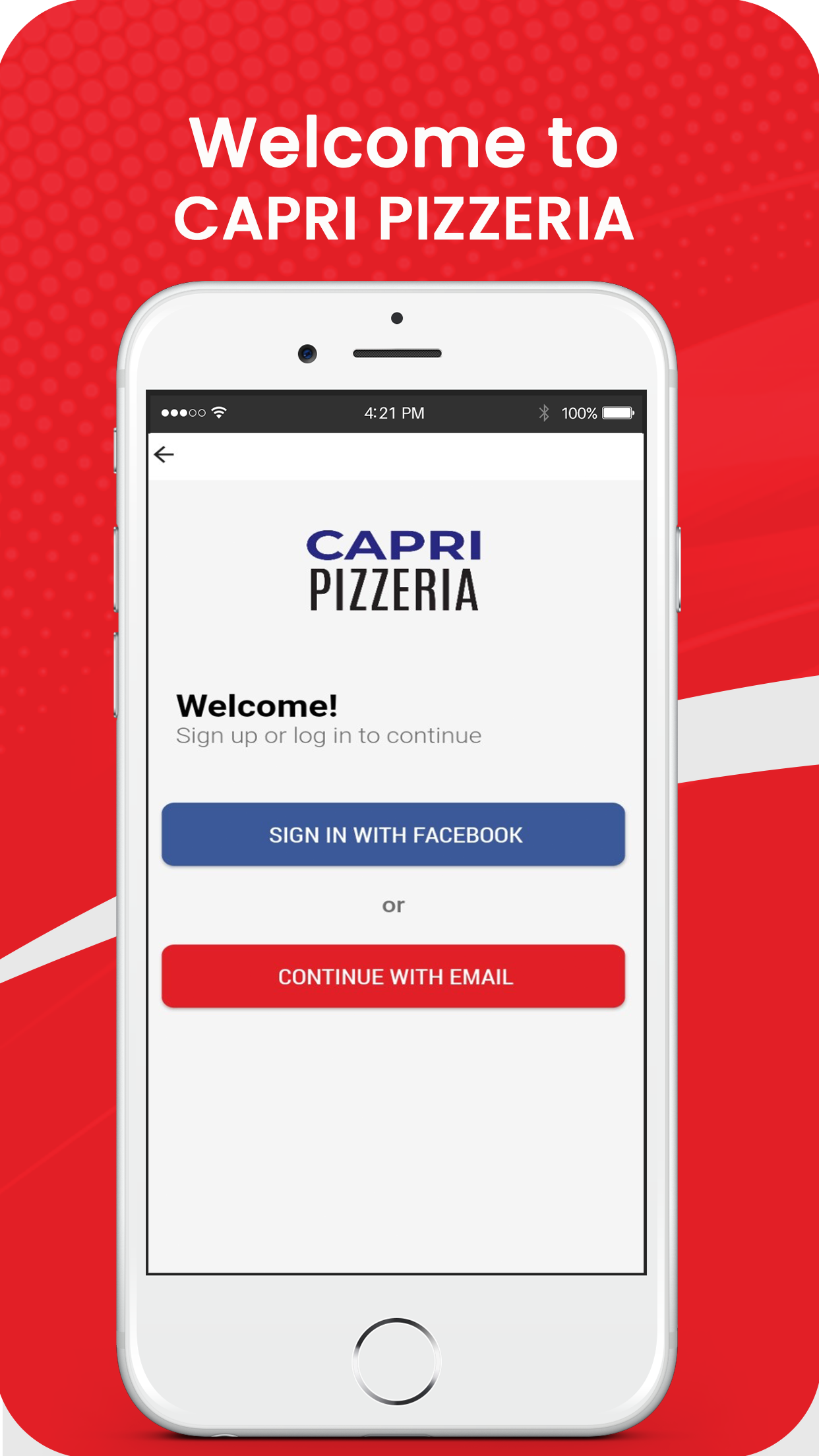 Capri Pizza App