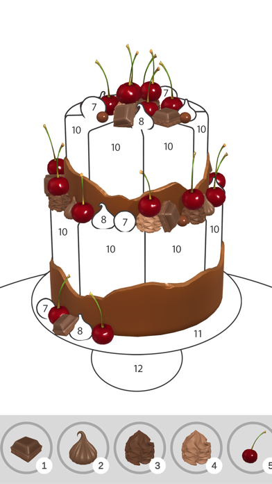 Cake Coloring 3D Screenshot