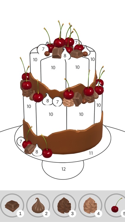 Cake Coloring 3D screenshot-4