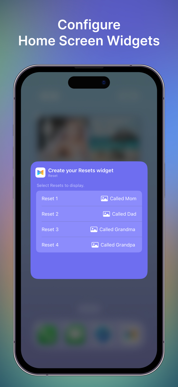 Reset - Track with Widgets