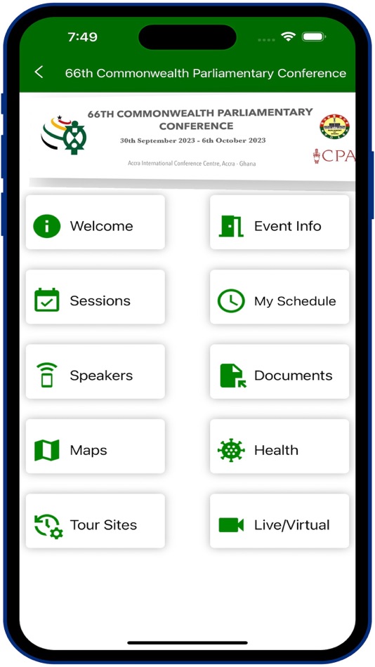 #2. PoG Events (iOS) Podle: Parliament of Ghana